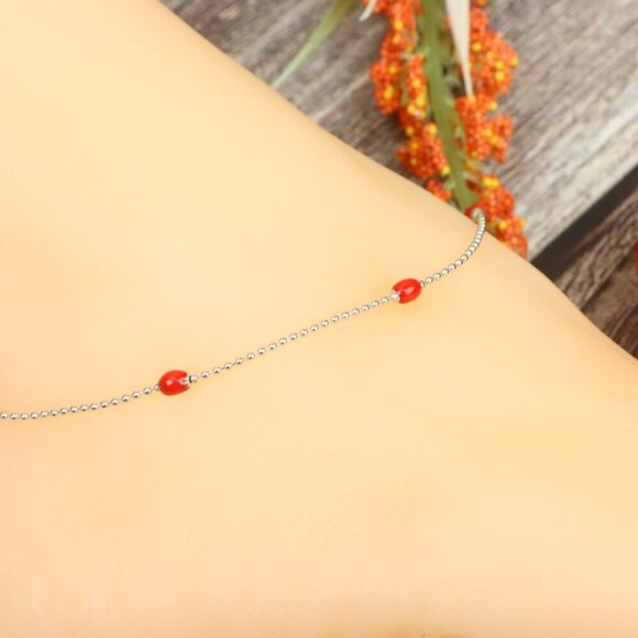 "Elegant Handmade Anklet – Delicate Jewelry for Women, MAR091361 - Picture 2 of 10